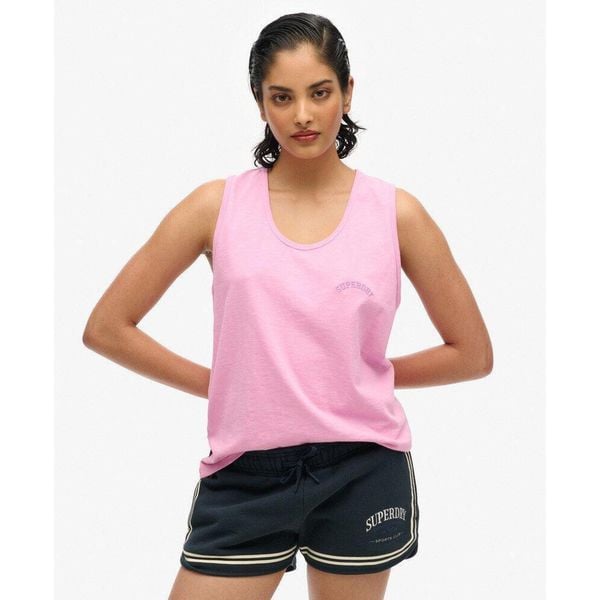 Damski tank top Superdry Essential GD. Fioletowe kamizelki damskie Superdry., bez wzorów, bez kołnierzyka. Za 100.50 zł.