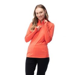Damska Bluza Runlo. Brązowe bluzy sportowe damskie MARTES ESSENTIALS, m, z elastanu. Za 88.99 zł.