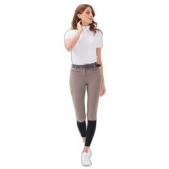 Damskie spodnie jeździeckie Gaze Jamira. Brązowe spodnie materiałowe damskie GAZE, bez wzorów, z tkaniny. Za 1,146.80 zł.