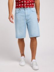 MESKIE SPODNIE LEE ASHER SHORT LIGHT STONE WASH 112349239. Szorty męskie Lee, bez wzorów. Za 169.99 zł.