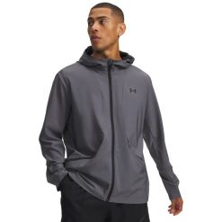 Kurtka męska Under Armour Unstoppable Woven Jacket 6014621. Brązowe kurtki męskie Under Armour, m, bez wzorów, z elastanu, z kapturem. Za 483.05 zł.
