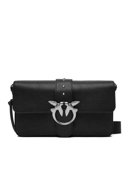 PINKO Torebka Love One Slouchy Zip Classic AI 25-26 PLTT 105081 A2JG Czarny. Czarne torebki klasyczne damskie Pinko, bez wzorów, ze skóry, bez dodatków. Za 2,189.00 zł.