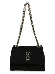 Steve Madden Torebka w kolorze czarnym - 25 x 18 x 9 cm rozmiar: onesize. Czarne torebki klasyczne damskie Steve Madden, bez wzorów, z materiału, pikowane, bez dodatków. Za 276.05 zł.