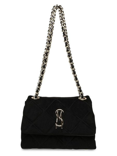 Steve Madden Torebka w kolorze czarnym - 25 x 18 x 9 cm rozmiar: onesize. Czarne torebki klasyczne damskie Steve Madden, bez wzorów, z materiału, pikowane, bez dodatków. Za 276.05 zł.