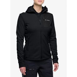 Bluza polarowa damska Vaude Monviso Fleece Jacket III. Czarne bluzy bez kaptura damskie Vaude, z polaru. Za 362.19 zł.