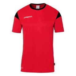 Koszulka Uhlsport Squad 27. Czarne bluzki damskie UHLSPORT, bez wzorów, z dżerseju, bez kołnierzyka. Za 125.50 zł.