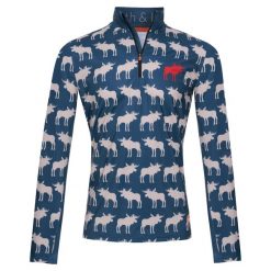 Bluza narciarska Męska Gareth & Lucas Eighty-One. Niebieskie bluzy bez kaptura męskie GARETH & LUCAS, m, z elastanu. Za 229.99 zł.