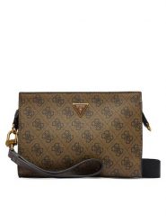 Guess Saszetka HMMILO P6157 Brązowy. Brązowe saszetki męskie Guess, ze skóry. Za 369.99 zł.