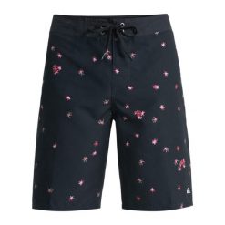 Spodenki boardshort dla Mężczyzn EVERYDAY STRAIGHT 20" Czarny. Czarne szorty męskie Quiksilver, z materiału, bez kołnierzyka. Za 229.99 zł.