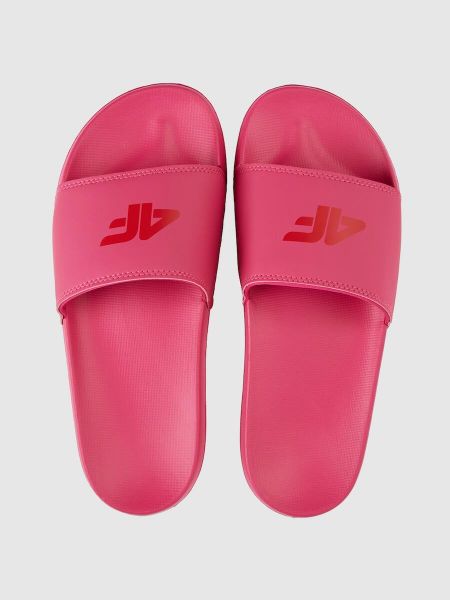 Klapki damskie 4F 4FRSS26FSLIF062. Czerwone klapki damskie 4f, bez wzorów, z poliesteru, bez obcasa. Za 59.99 zł.