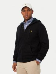Polo Ralph Lauren Bluza 710B28290001 Czarny Regular Fit. Czarne bluzy bez kaptura męskie Polo Ralph Lauren, m, z syntetyku. Za 879.99 zł.