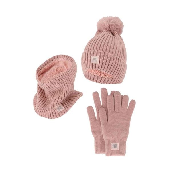 Damski Zimowy Zestaw Termiczny - Czapka + Rękawiczki + Komin - Różowy. Czerwone czapki zimowe damskie HEAT KEEPER, z poliesteru. W wyprzedaży za 177.72 zł.