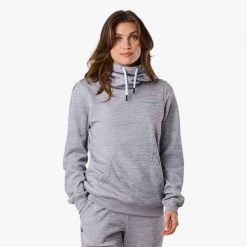Bluza treningowa kobieca Swedemount Training Logo Hood II szybkoschnąca. Niebieskie bluzy bez kaptura damskie SWEDEMOUNT, bez wzorów, bez kaptura. Za 199.99 zł.