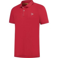 Koszulka tenisowa męska Dunlop Club Polo z kołnierzykiem. Czerwone koszulki polo męskie Dunlop, m, bez wzorów, bez ramiączek. Za 139.99 zł.
