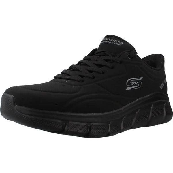 Buty SKECHERS BOBS B FLEX - SMOOTH EDGE Czarny. Czarne buty fitness męskie Skechers, z materiału, bez zapięcia, na fitness i siłownię. Za 319.99 zł.