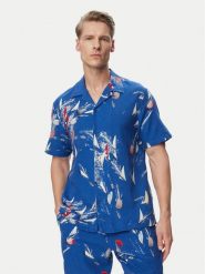 Tommy Jeans Koszula Aop Co Slub DM0DM23144 Niebieski Regular Fit. Niebieskie koszule męskie Tommy Jeans, l, bez wzorów, z bawełny, bez kołnierzyka, bez ramiączek. Za 369.99 zł.