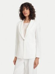 Maryley Marynarka 26EB187/43VA Kremowy Regular Fit. Białe marynarki i żakiety damskie Maryley, m, bez wzorów, z syntetyku. Za 409.99 zł.