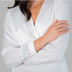 Rafaela Donata Srebrna bransoleta Krzyżyk srebro wysokiej próby srebrny Bransoletki 1 ct Damski. Szare bransoletki damskie Rafaela Donata, srebrne. Za 169.99 zł.