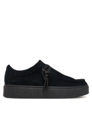Clarks Półbuty Boxbee Walla. 26328111 Czarny. Czarne półbuty damskie Clarks, bez wzorów, ze skóry, bez obcasa, na płaskiej podeszwie. Za 479.99 zł.