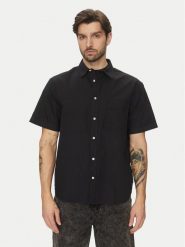 Vans Koszula Lawson Solid VN000M13 Czarny Regular Fit. Czarne koszule męskie Vans, m, bez wzorów, z bawełny, bez kołnierzyka, bez ramiączek. Za 159.99 zł.
