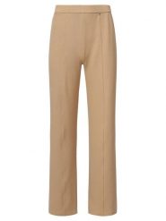 Smashed Lemon Spodnie w kolorze beżowym rozmiar: M. Brązowe spodnie materiałowe damskie Smashed Lemon, bez wzorów, z materiału, z podwyższonym stanem. Za 104.99 zł.