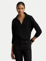 LAUREN RALPH LAUREN Sweter 200P14056002 Czarny Regular Fit. Czarne swetry klasyczne damskie Lauren Ralph Lauren, xl, z syntetyku, bez kołnierzyka. Za 769.99 zł.