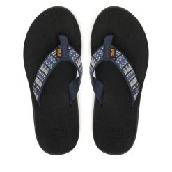 Japonki Teva. Niebieskie klapki damskie Teva, bez wzorów, bez obcasa. Za 139.99 zł.