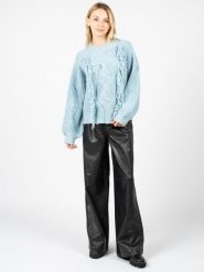 Silvian Heach Sweter | PGA22007MA | Kobieta | Błękitny. Niebieskie swetry klasyczne damskie Silvian Heach, m, z dzianiny, bez kołnierzyka. W wyprzedaży za 199.00 zł.