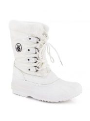 Kimberfeel Kozaki zimowe "Kenza" w kolorze białym rozmiar: 40. Białe kozaki damskie Kimberfeel, z materiału, bez obcasa. Za 213.69 zł.