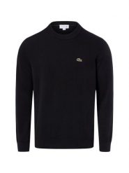 Lacoste sweter z cienkiej dzianiny Mężczyźni czarny, 3. Czarne swetry męskie Lacoste, l, bez wzorów, z dzianiny, bez kołnierzyka. Za 499.95 zł.