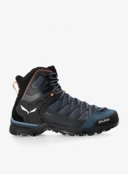 Buty trekkingowe wysokie Salewa Mountain Trainer Lite Mid GTX. Niebieskie buty trekkingowe męskie Salewa, z gore-texu, bez zapięcia, trekkingowe, gore-tex. Za 832.30 zł.