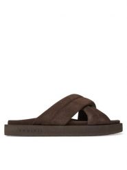 Inuikii Klapki Suede Crossed 50102-500 Brązowy. Brązowe klapki i japonki męskie Inuikii, ze skóry. Za 699.99 zł.