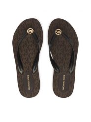MICHAEL Michael Kors Japonki Posie Flip Flop 40S6PSFA2Q Brązowy. Brązowe klapki damskie MICHAEL Michael Kors, bez wzorów, z syntetyku, bez obcasa. Za 319.99 zł.