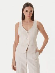 Guess Kamizelka W6GH49 W1895 Beżowy Slim Fit. Brązowe kamizelki damskie Guess, m, z syntetyku. Za 434.99 zł.