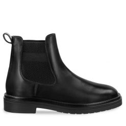 Szpilki Eva Minge. Czarne szpilki Eva Minge, bez wzorów, bez obcasa. Za 429.99 zł.