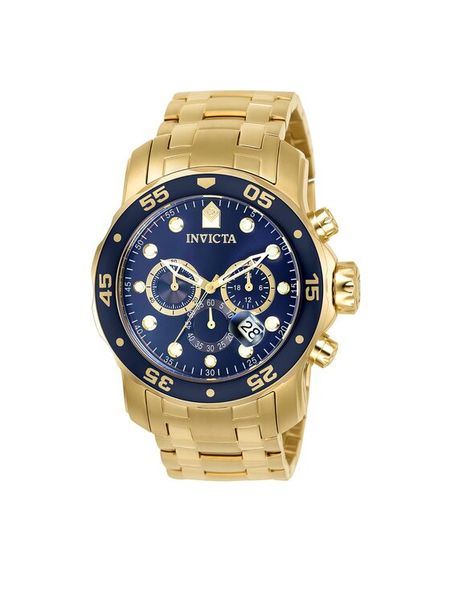 Invicta Watch Zegarek Pro Diver IN0073 Złoty. Żółte, analogowe zegarki męskie Invicta Watch, złote. Za 959.99 zł.