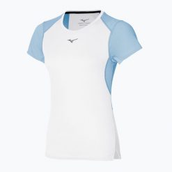 Koszulka do biegania damska Mizuno DryAeroFlow Tee. Białe t-shirty damskie Mizuno, m, bez wzorów, ze skóry, bez kołnierzyka. Za 129.99 zł.