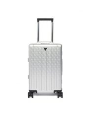 Guess Walizka kabinowa Trunkshow TWHB98 77983 Srebrny. Szare walizki Guess, z aplikacjami. Za 1,829.00 zł.