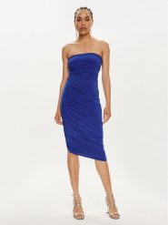 NORMA KAMALI Sukienka koktajlowa KK1243PLB32805 Niebieski Slim Fit. Niebieskie sukienki damskie NORMA KAMALI, l, bez wzorów, z syntetyku, wizytowe, bez kołnierzyka, bez ramiączek. Za 919.99 zł.