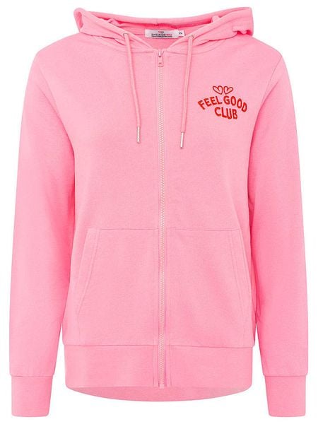 Zwillingsherz Bluza "Feel Good Club" w kolorze jasnoróżowym rozmiar: S/M. Różowe bluzy z kapturem damskie Zwillingsherz, m, z bawełny. Za 114.95 zł.