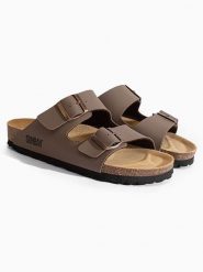 Sunbay Klapki "Balmain" w kolorze szarobrązowym rozmiar: 38. Szare klapki damskie Sunbay, bez wzorów, bez obcasa. Za 184.46 zł.