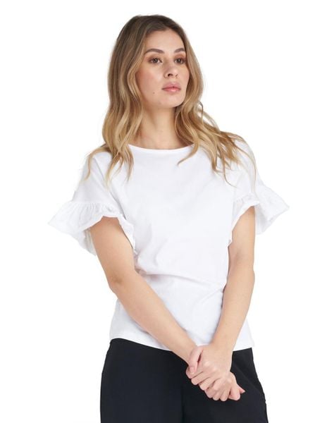Koszulka miękki na co dzień na siłownię. Białe bluzki sportowe damskie LEONE 1947 APPAREL, xs, bez kołnierzyka, bez ramiączek. Za 84.16 zł.