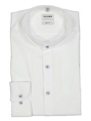 OLYMP Koszula ''Level 5'' - Body fit - w kolorze białym rozmiar: 45. Białe koszule męskie Olymp, bez wzorów, z bawełny, bez kołnierzyka, bez ramiączek. Za 87.40 zł.