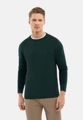 Lekki sweter S-MARC. Zielone swetry męskie Volcano, l, bez wzorów, z materiału, bez kołnierzyka. Za 139.99 zł.