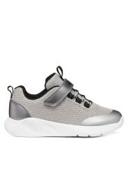 Geox Sneakersy J Sprintye Girl J66FWE 0EWNF C1363 M Srebrny. Szare buty sportowe dziewczęce Geox, bez wzorów, z materiału, bez zapięcia. Za 179.99 zł.