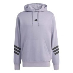 Bluza Z Kapturem Adidas Sport M Fl 3S Hd Swt Dorośli. Szare bluzy sportowe męskie Adidas, bez wzorów, z bawełny, sportowe, bez kołnierzyka, bez ramiączek. Za 335.99 zł.