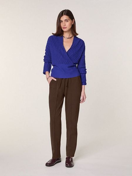 Rodier Wełniany sweter w kolorze niebieskim rozmiar: XL. Niebieskie swetry klasyczne damskie Rodier, xl, z wełny, bez kołnierzyka. Za 270.39 zł.