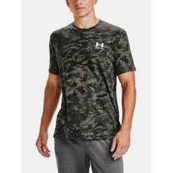 Koszulka Męska Sportowa Under Armour. Zielone t-shirty sportowe męskie Under Armour, m, bez ramiączek. Za 110.90 zł.