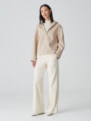 OPUS Kurtka przejściowa w kolorze beżowym rozmiar: 40. Brązowe kurtki damskie Opus, bez wzorów, z wełny, bez kaptura. Za 274.99 zł.