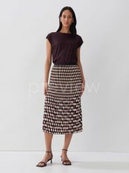 Someday Spódnica w kolorze czarno-biało-czerwonym rozmiar: 42. Czarne spódniczki damskie Someday, bez wzorów, z podwyższonym stanem, midi, proste. Za 188.45 zł.